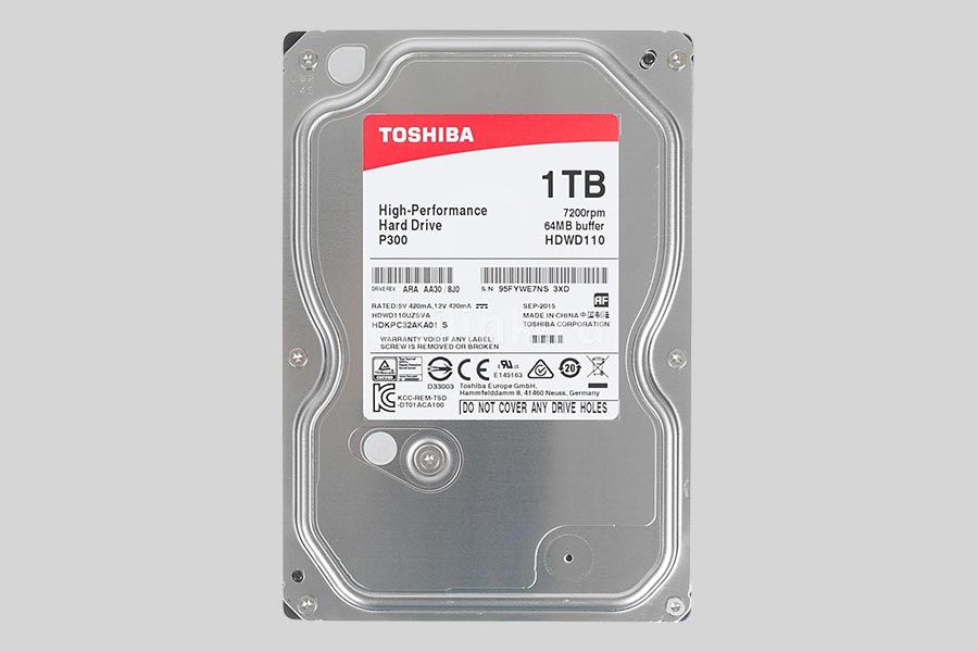 Ремонт та відновлення даних жорсткого диска Toshiba