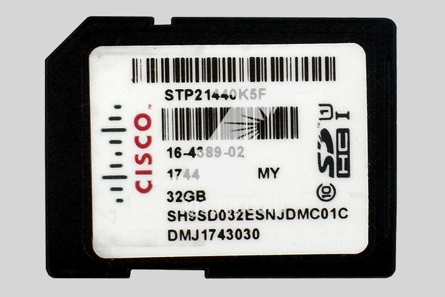 Восстановление данных карты памяти Cisco