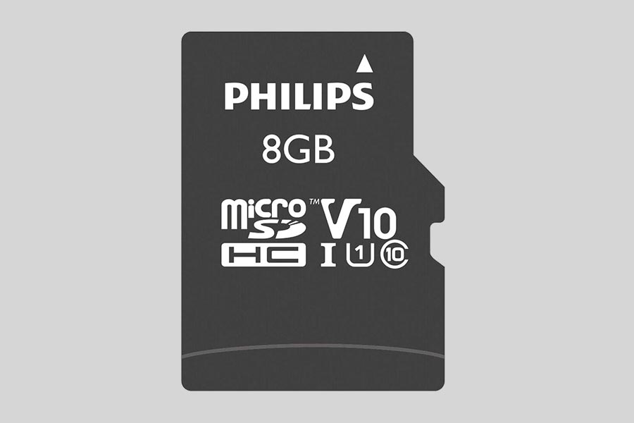 Восстановление данных карты памяти Philips